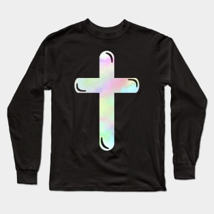 Pastel Cross Long Sleeve T-Shirt